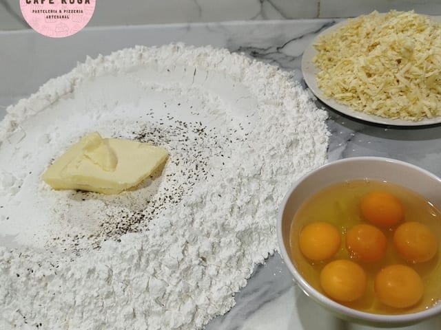 Masa de mbeyú artesanal, ingredientes frescos