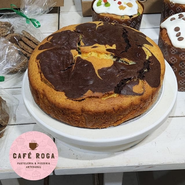 Torta marmolada de chocolate y vainilla